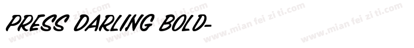 Press Darling Bold字体转换